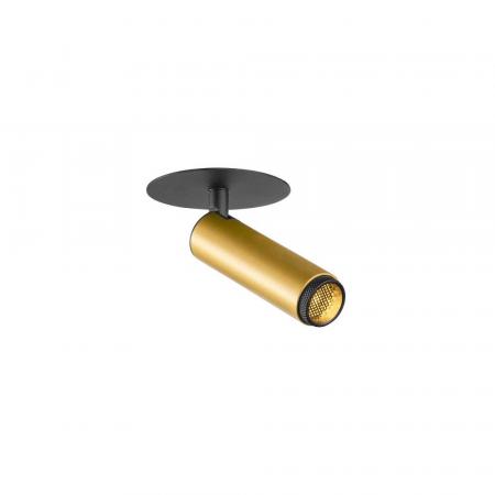 SLV 1009059 GRIP! S Deckeneinbauleuchte 3000K 10W 29° gold/schwarz CRI90 IP20 dimmbar