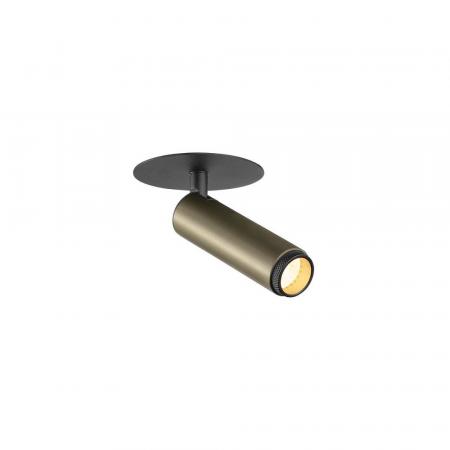 SLV 1009057 GRIP! S Deckeneinbauleuchte 10W 3000K 29° CRI90 Ø 6,8 cm dimmbar bronze/schwarz