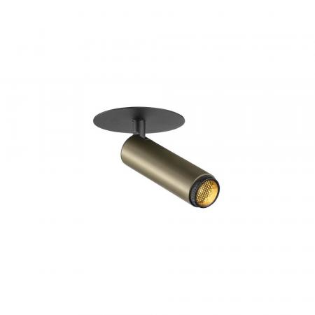 SLV 1009057 GRIP! S Deckeneinbauleuchte 10W 3000K 29° CRI90 Ø 6,8 cm dimmbar bronze/schwarz