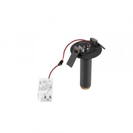 SLV 1009055 GRIP! S Deckeneinbauleuchte 10W 3000K 29° CRI90 Ø 6,8 cm dimmbar schwarz/gold