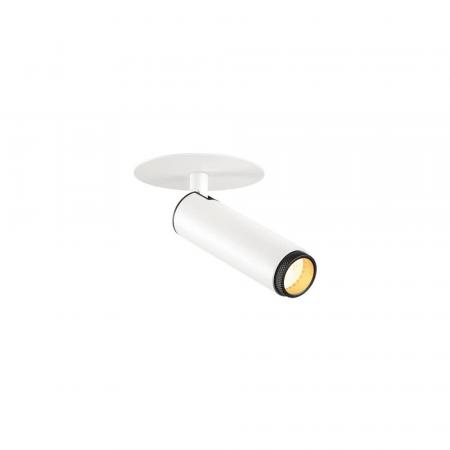 SLV 1009053 GRIP! S Deckeneinbauleuchte 10W 3000K 620 lm 29° CRI90 dimmbar weiss/schwarz Einbau Ø 6,8 cm