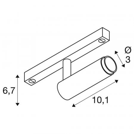 SLV 1009033 GRIP! S 48V Spot Dim-to-Warm 2000–3000K 9,8W schwarz/gold