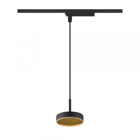SLV GRIP! FLAT 1009133 – 1~ Pendelleuchte schwarz/gold 2700/3000K CRI90 200 cm dimmbar