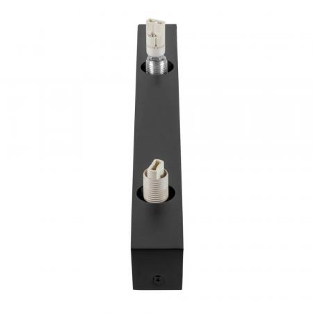 SLV 1009145 SUN WL DOUBLE G9 Wandaufbauleuchte schwarz IP20