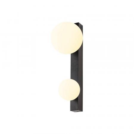 SLV 1009145 SUN WL DOUBLE G9 Wandaufbauleuchte schwarz IP20