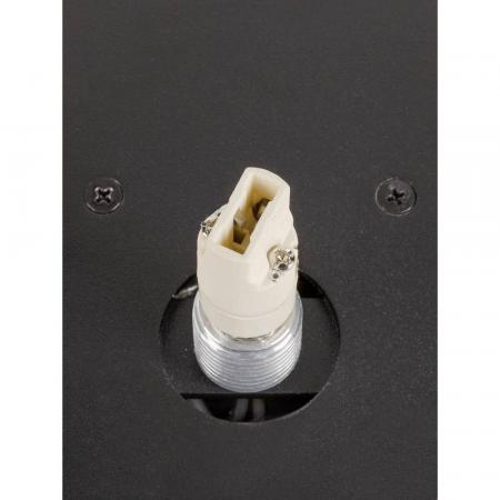 SLV 1009144 SUN WL UP G9 Wandaufbauleuchte schwarz rund IP20