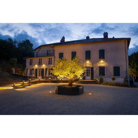 SLV 1009169 DASAR® L Bodeneinbauleuchte LED 3000K Edelstahl/Schwarz IP65/IP67 quadratisch DALI