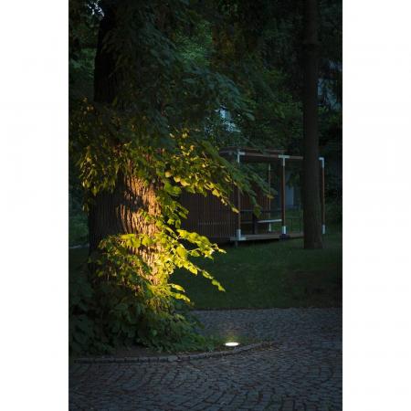 SLV 1009168 DASAR® L Bodeneinbauleuchte LED 3000K Edelstahl/Schwarz IP67 DALI