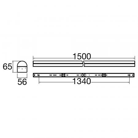 SLV 1009260 BATTEN P 1500 LED 28W 4217–7316lm 3000–5000K CCT DALI Lichtleiste