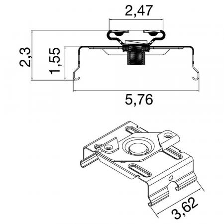SLV 1009246 EASYLIGHT STM Surface Track Mounted Edelstahl Lichtbandsystem Zubehör