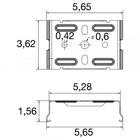 SLV 1009244 EASYLIGHT SCF M6 Surface Ceiling Fix M6 Edelstahl Lichtbandsystem Zubehör