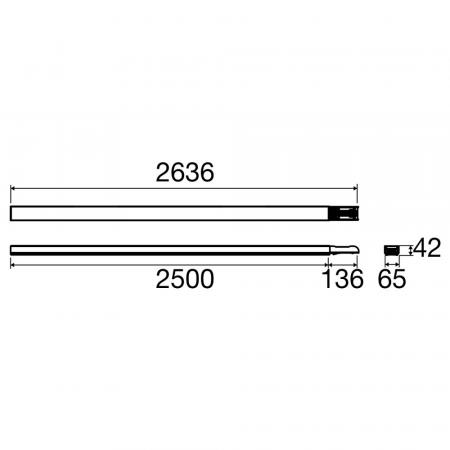 SLV 1009237 EASYLIGHT BC 2500 Blind Cover 7-polig 2,5mm² WH Lichtbandsystem Zubehör