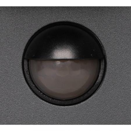 SLV 1010108 FLATT II Wandaufbauleuchte SENSOR 10W 2700K schwarz IP54