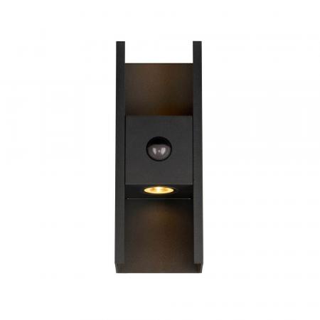 SLV 1010108 FLATT II Wandaufbauleuchte SENSOR 10W 2700K schwarz IP54