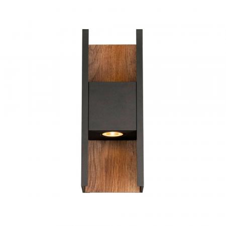SLV 1010101 FLATT II Wandaufbauleuchte PHASE 9,5W 2700K anthrazit/braun IP65