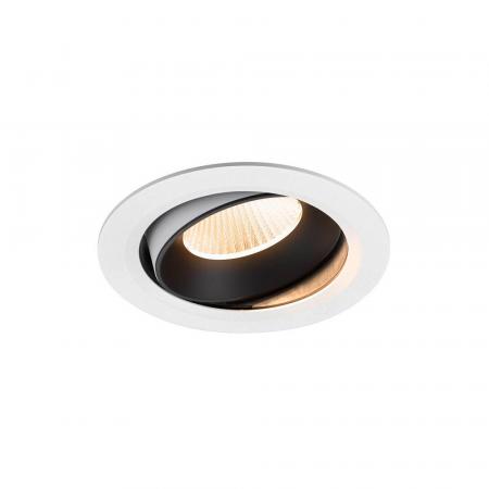 SLV 1009984 NUMINOS MOVE XL LED Deckeneinbauleuchte 24W 3500lm 2700K CRI90 weiß schwarz schwenkbar Einbaudurchmesser 175mm