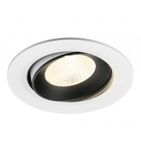 SLV 1009858 NUMINOS MOVE L Deckeneinbauleuchte weiß/schwarz 4000K 40° -  Einbau Ø 14,5cm