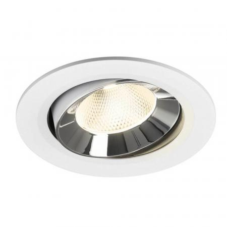 SLV 1009857 NUMINOS MOVE L Deckeneinbauleuchte weiß/chrom 4000K 20° -  Einbau Ø 14,5cm