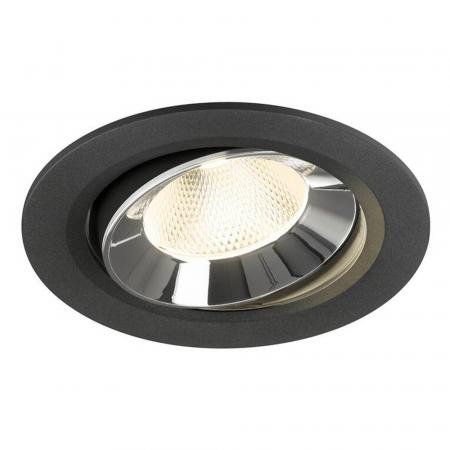 SLV 1009848 NUMINOS MOVE L Deckeneinbauleuchte schwarz/chrom 4000K 20° CRI90 -  Einbau Ø 14,5cm