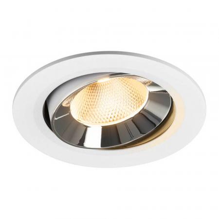 SLV 1009839 NUMINOS MOVE L Deckeneinbauleuchte weiß/chrom 3000K 20° CRI90 -  Einbau Ø 14,5cm