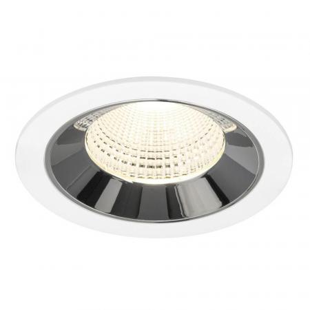 SLV 1009809 NUMINOS® L Deckeneinbauleuchte weiß/chrom 4000K 55° CRI90 -  Einbau Ø 12cm