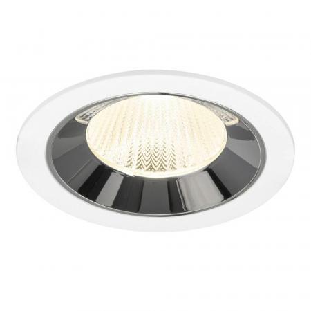 SLV 1009806 NUMINOS® L Deckeneinbauleuchte weiß/chrom 4000K 40° CRI90 - Einbau Ø 12cm