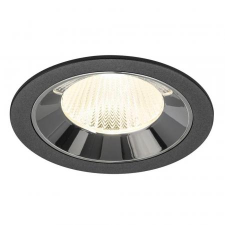 SLV 1009794 NUMINOS® L Deckeneinbauleuchte schwarz/chrom 4000K 20° CRI90 , Einbau Ø 12cm