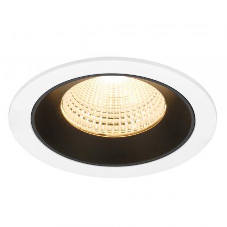 SLV 1009789 NUMINOS® L Deckeneinbauleuchte weiß/schwarz 3000K 55° CRI90 ,  Einbau Ø 12cm