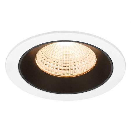 SLV 1009771 NUMINOS® L Deckeneinbauleuchte weiß/schwarz 2700K 55° CRI90 , Einbau Ø 12cm
