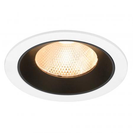 SLV 1009765 NUMINOS® L Deckeneinbauleuchte weiß/schwarz 2700K 20° CRI90 , Einbau Ø 12cm