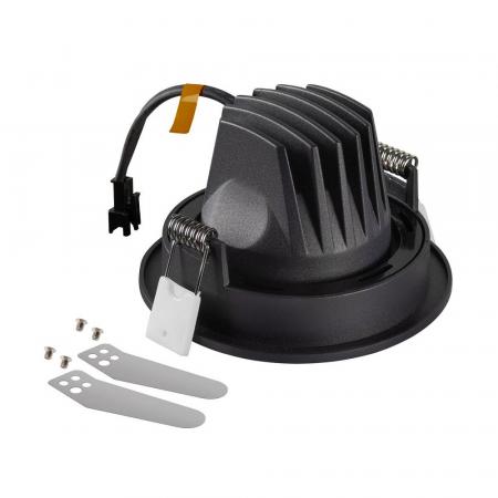 SLV 1009510 NUMINOS® MOVE S Deckeneinbauleuchte schwarz/chrom 3000K 40° CRI90 , Einbau Ø 9cm