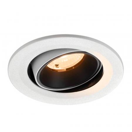 SLV 1009499 NUMINOS® MOVE S Deckeneinbauleuchte weiß/schwarz 2700K 40° CRI90 , Einbau Ø 9cm