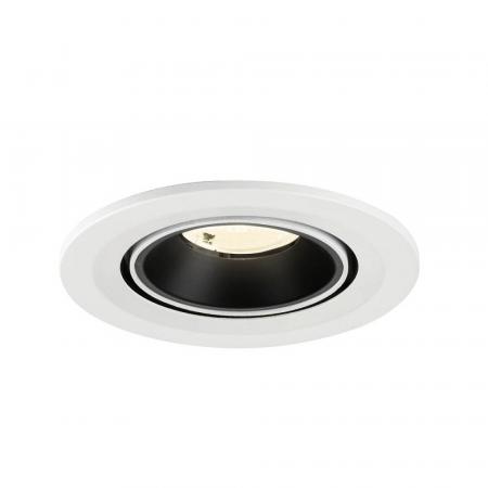 SLV 1009427 NUMINOS® GIMBLE S Deckeneinbauleuchte weiß/schwarz 4000K 40° CRI90 , Einbau Ø 9cm