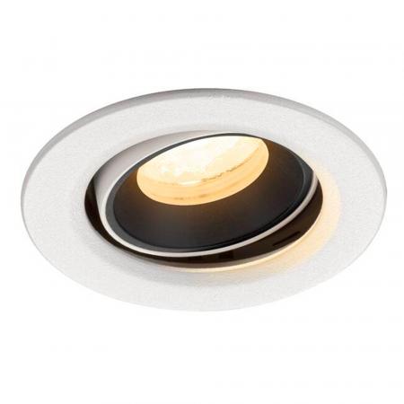 SLV 1009355 NUMINOS® MOVE XS Deckeneinbauleuchte weiß/schwarz 3000K 40° CRI90 , Einbau Ø 6,8cm