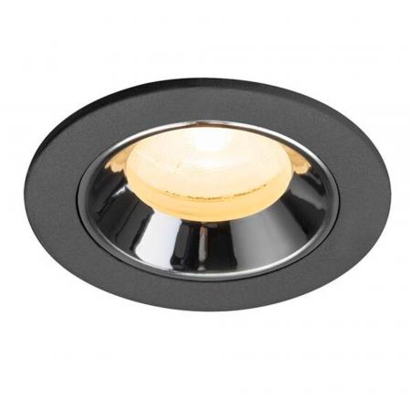 SLV 1009291 NUMINOS® XS Deckeneinbauleuchte schwarz/chrom 3000K 20° CRI90, Einbau Ø 5,5cm