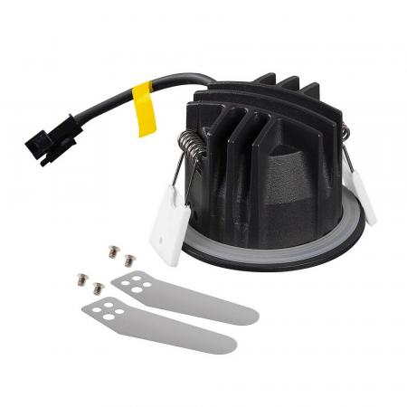 SLV 1009291 NUMINOS® XS Deckeneinbauleuchte schwarz/chrom 3000K 20° CRI90, Einbau Ø 5,5cm