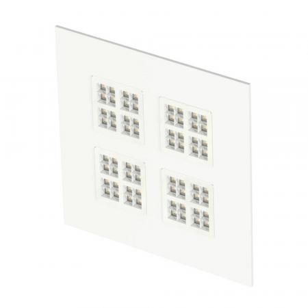SLV 1010121 PAVANNO 625 45 830/840/850 WB WH UGR19 – LED Einbauleuchte 62x62cm 17W UGR<19 CCT 3000/4000/5000K