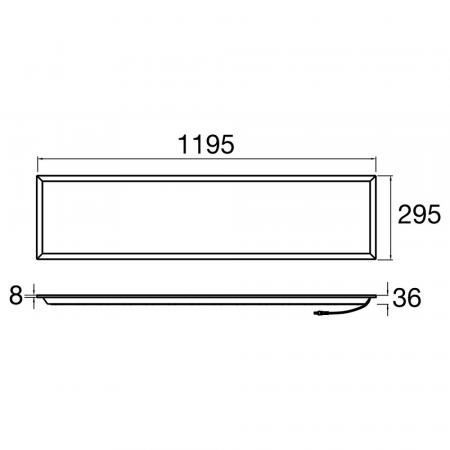 SLV 1010115 PANEL P 1200/300 LED 26W 7219lm 4000K UGR19 DALI Lichtpanel