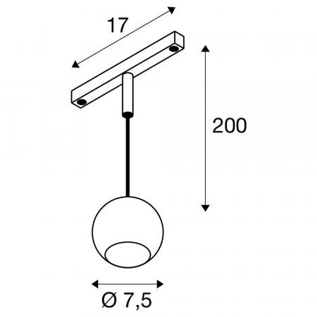 SLV 1010460 LIGHT EYE 2.0 48V Pendelleuchte DALI schwarz