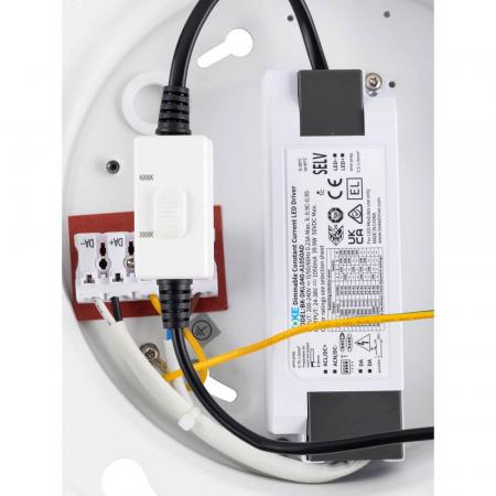 SLV 1010424 PANEL 60 – runde LED Deckenaufbauleuchte DALI 29W 3000/4000K weiß UGR<19