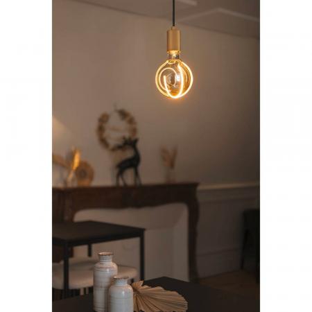 SLV 1010421 FITU PD Pendelleuchte ribbed Pendellänge 500 cm, 1 x max. 15 W, gold