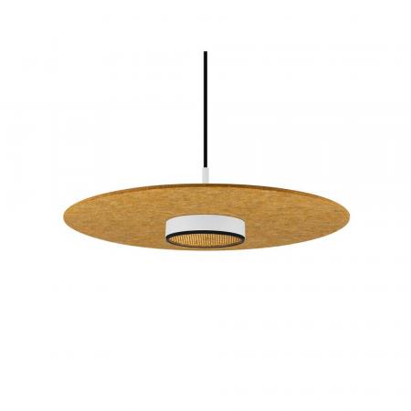 SLV 1010408 GRIP! FLAT – Felt shade Ø50 cm H 0,6 cm ocker ultraflacher Leuchtenschirm