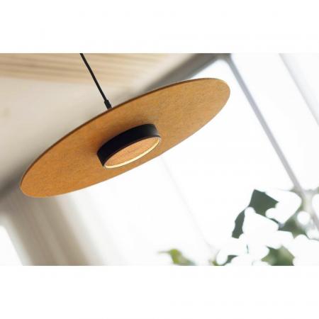 SLV 1010408 GRIP! FLAT – Felt shade Ø50 cm H 0,6 cm ocker ultraflacher Leuchtenschirm