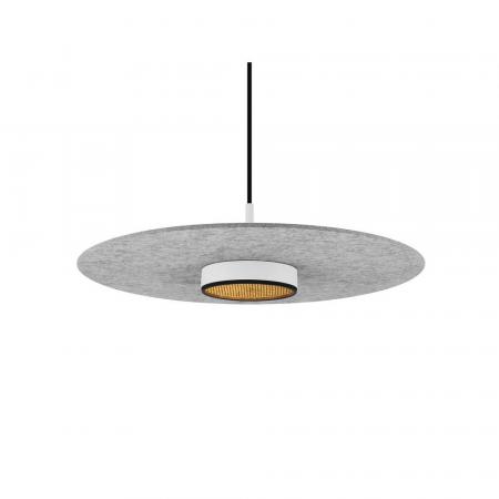 SLV 1010407 GRIP! FLAT – Felt shade Ø50 cm H 0,6 cm grau ultraflacher Leuchtenschirm