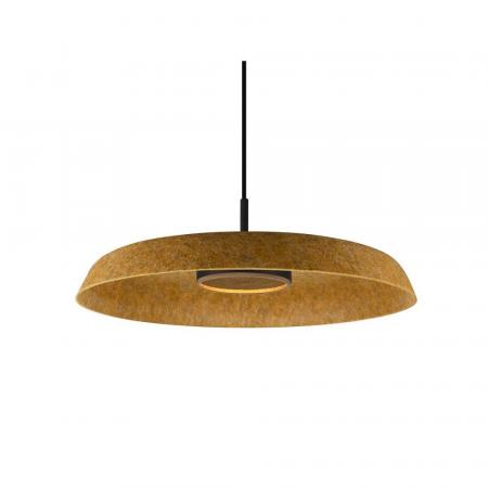 SLV 1010405 GRIP! FLAT – Felt shade Ø50 cm H 6,2 cm ocker dekorativer Leuchtenschirm