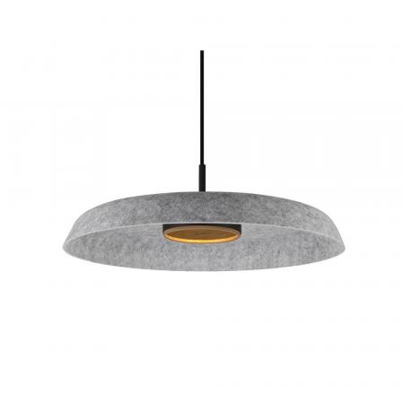 SLV 1010404 GRIP! FLAT – Felt shade Ø50 cm H 6,2 cm grau dekorativer Leuchtenschirm