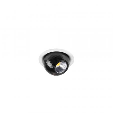 SLV 1010354 DYSKO Deckeneinbauleuchte rund PHASE 2700K weiß/schwarz Einbaudurchmesser 65 mm