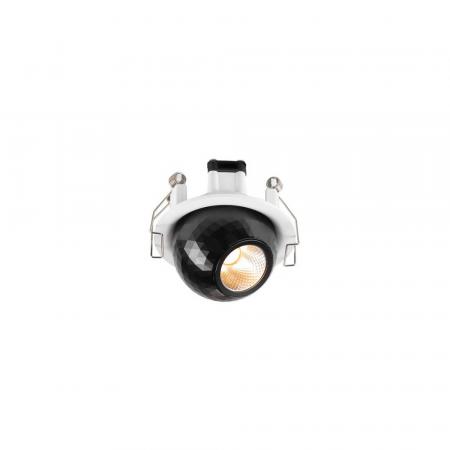 SLV 1010354 DYSKO Deckeneinbauleuchte rund PHASE 2700K weiß/schwarz Einbaudurchmesser 65 mm