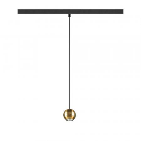 SLV 1010336 DYSKO 48V Pendelleuchte DALI Pendellänge 200 cm 2700K 36° schwarz/gold