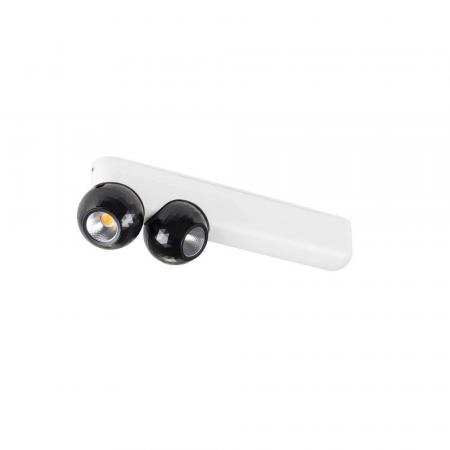 SLV 1010307 DYSKO Wand- und Deckenleuchte Double PHASE 2700K 13W 36° weiß/schwarz